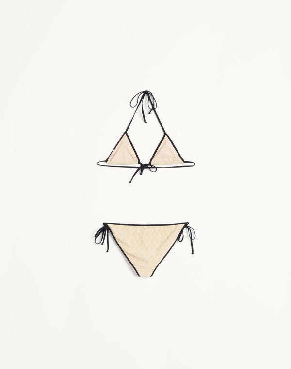Bikini In Lycra Jacquard Toute La V 