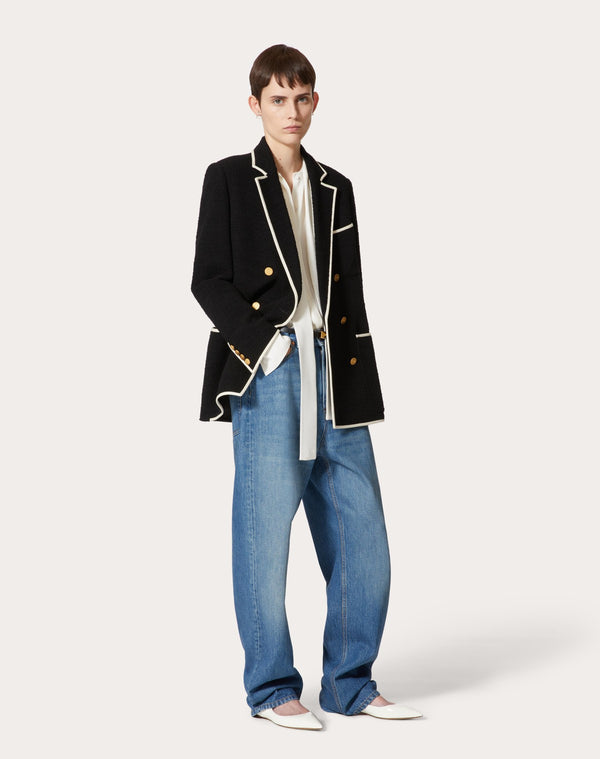 Pantalone In Medium Blue Denim 