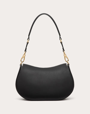 Borsa A Spalla Media Valentino Garavani Ohval In Vitello Nappato