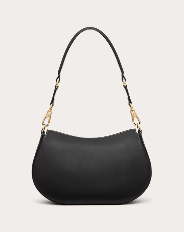 Borsa A Spalla Media Valentino Garavani Ohval In Vitello Nappato