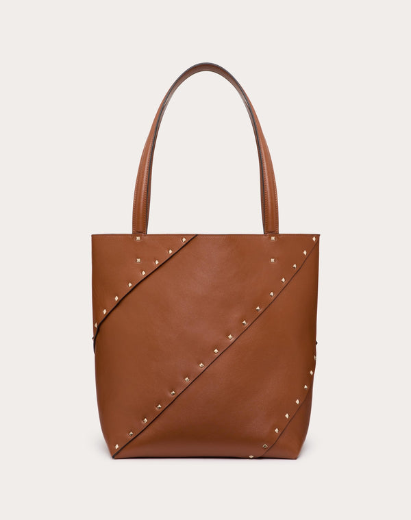 Borsa Shopping Valentino Garavani Valentino Garavani Rockstud Wispy In Vitello 