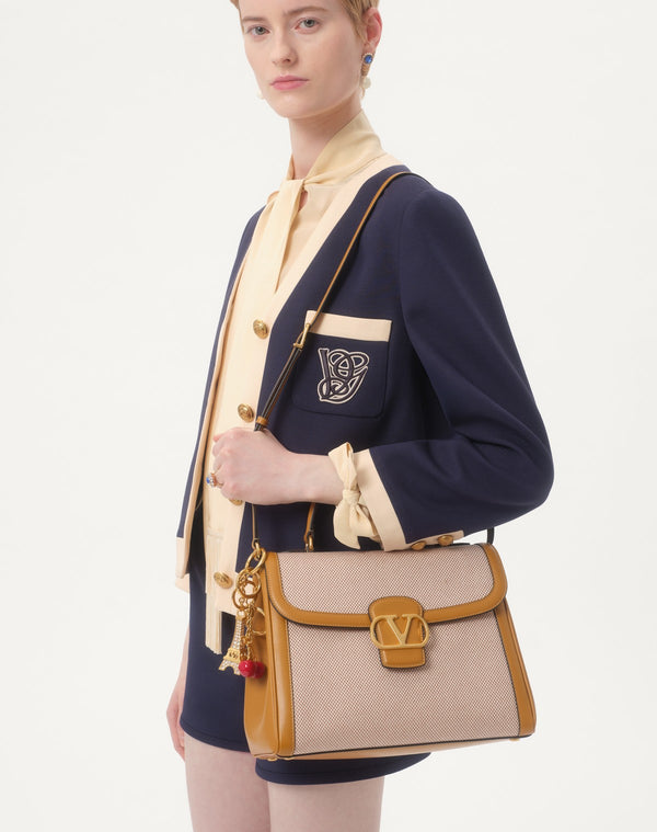 Borsa A Mano Valentino Garavani 9To5 In Canvas