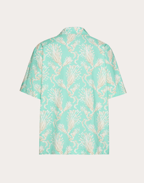 Camicia Da Bowling In Popeline Di Cotone Con Stampa Metamorphos Wheatsheaf