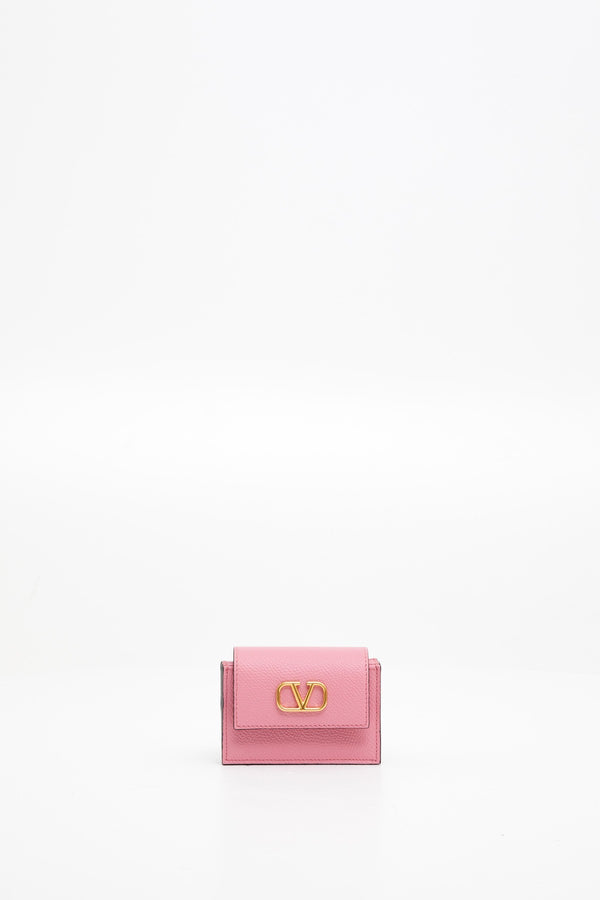 Portacarte Vlogo Signature In Vitello Granato