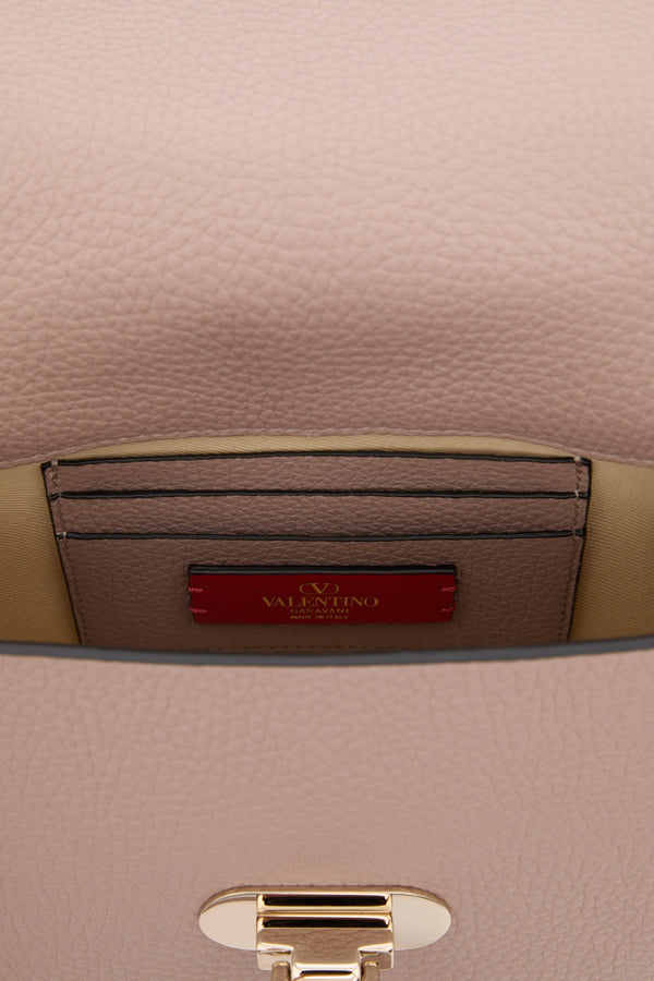 BORSA PICCOLA A MANO ROCKSTUD IN VITELLO GRANATO