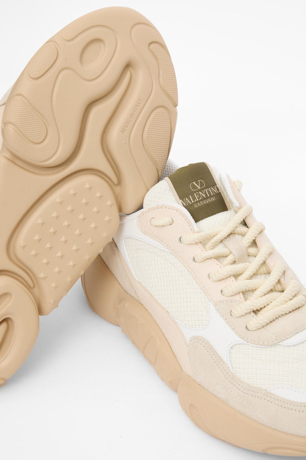 SNEAKER BUBBLEBACK IN MESH E PELLE SCAMOSCIATA 