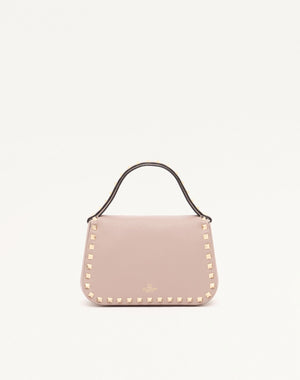 BORSA PICCOLA A MANO ROCKSTUD IN VITELLO GRANATO