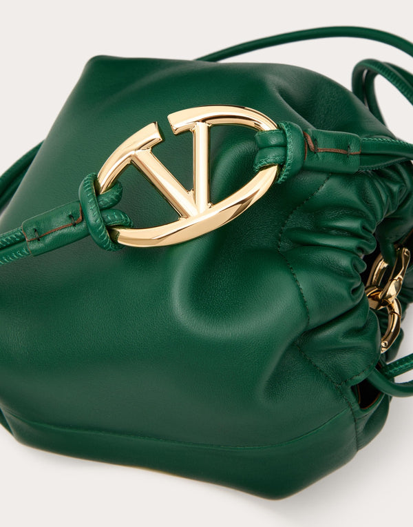 Mini Borsa A Sacchetto Vlogo Pouf In Nappa