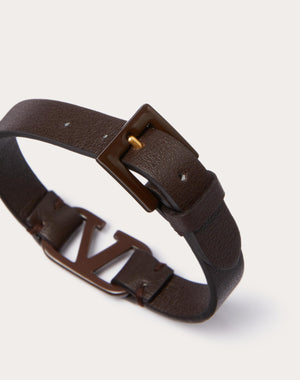 Bracciale Vlogo Signature Valentino Garavani In Pelle E Metallo