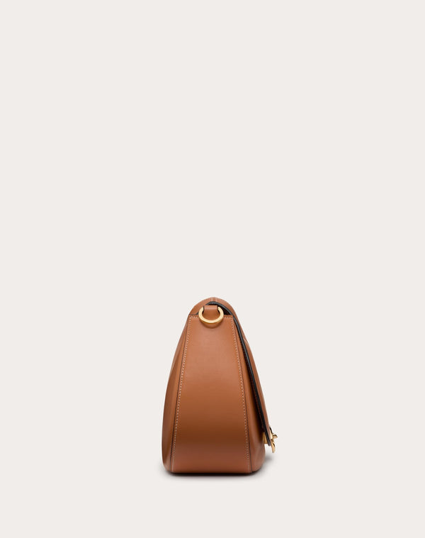 Borsa A Spalla Media Valentino Garavani Ohval In Vitello Nappato