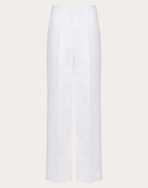 Pantalone In Compact Popeline 