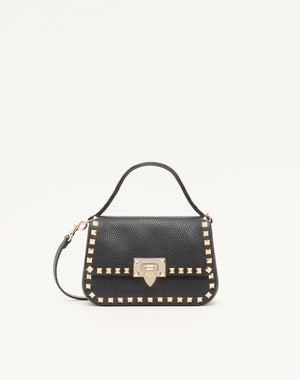BORSA PICCOLA A MANO ROCKSTUD IN VITELLO GRANATO