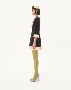 Abito Corto In Crepe Couture 
