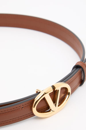 CINTURA VLOGO THE BOLD EDITION IN VITELLO LUCIDO 20 MM