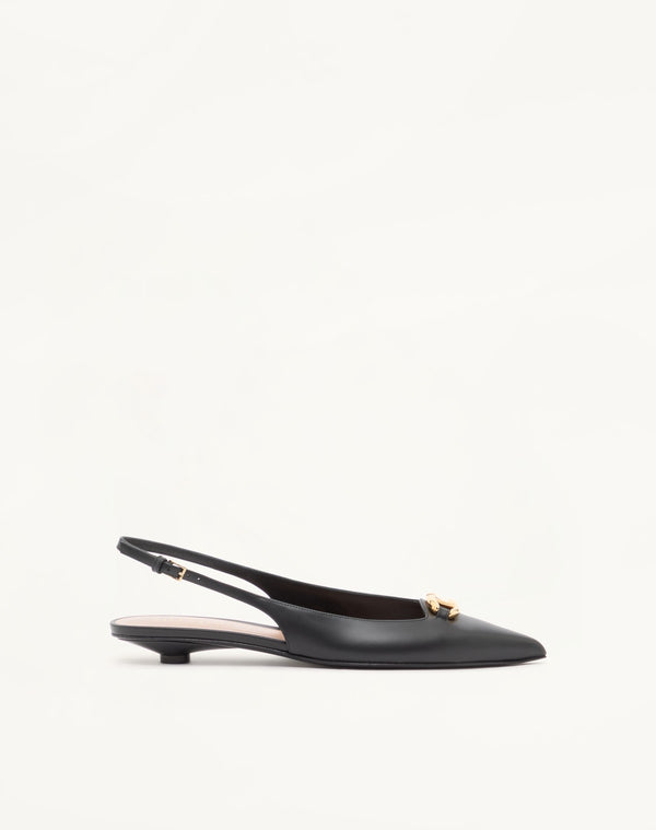 BALLERINA SLINGBACK VLOGO THE BOLD EDITION IN VITELLO 20MM