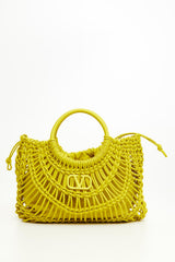 Borsa Shopping Valentino Garavani Allknots In Pelle Intrecciata