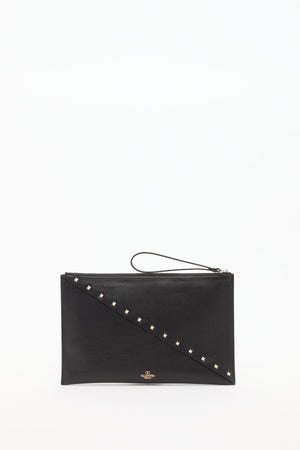 POUCH VALENTINO GARAVANI ROCKSTUD WISPY IN VITELLO