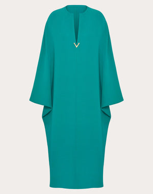 Abito Midi In Cady Couture 