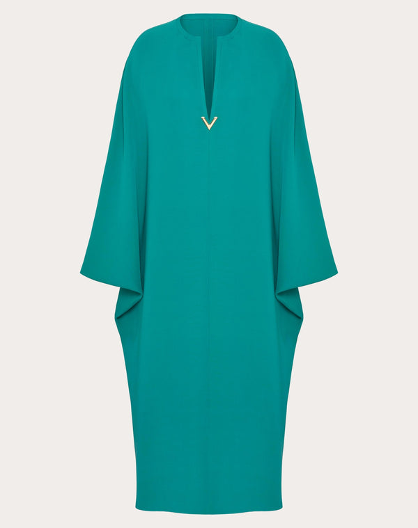 Abito Midi In Cady Couture 