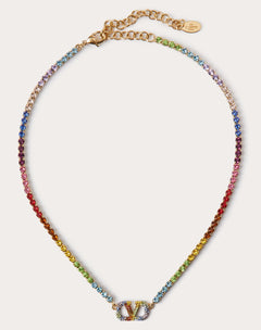 Collana VALENTINOentino Garavani Rainbow In Metallo E Cristalli