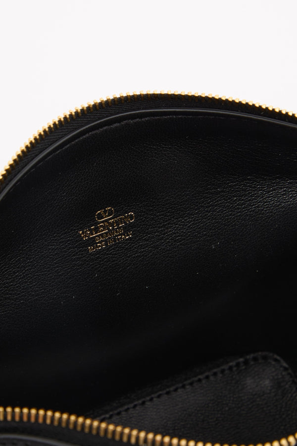 MINI BORSA A MANO VLOGO THE BOLD EDITION IN NAPPA