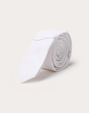 Cravatta Valentie In Lana E Seta Con Ricamo Fiore 