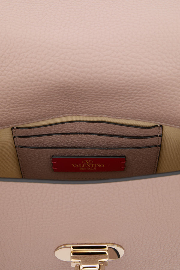 BORSA PICCOLA A MANO ROCKSTUD IN VITELLO GRANATO