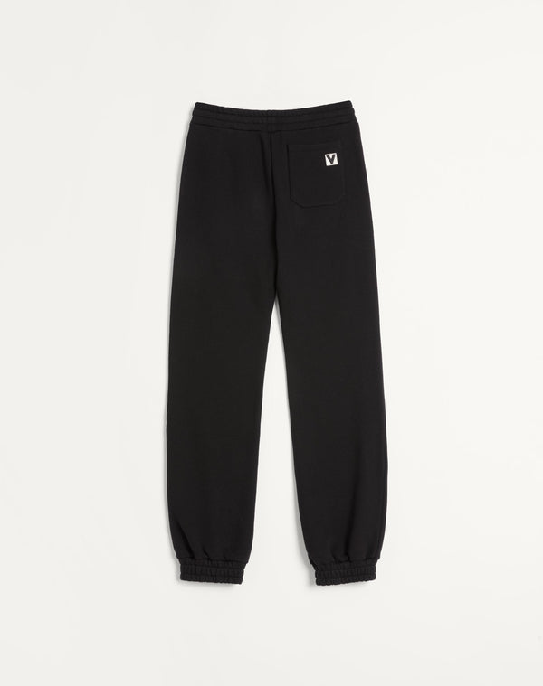 Pantaloni Da Jogging In Cotone Con Patch Chez Valentino