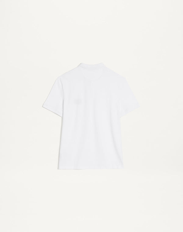 Polo In Piquet Di Cotone Con Patch Vlogo Signature