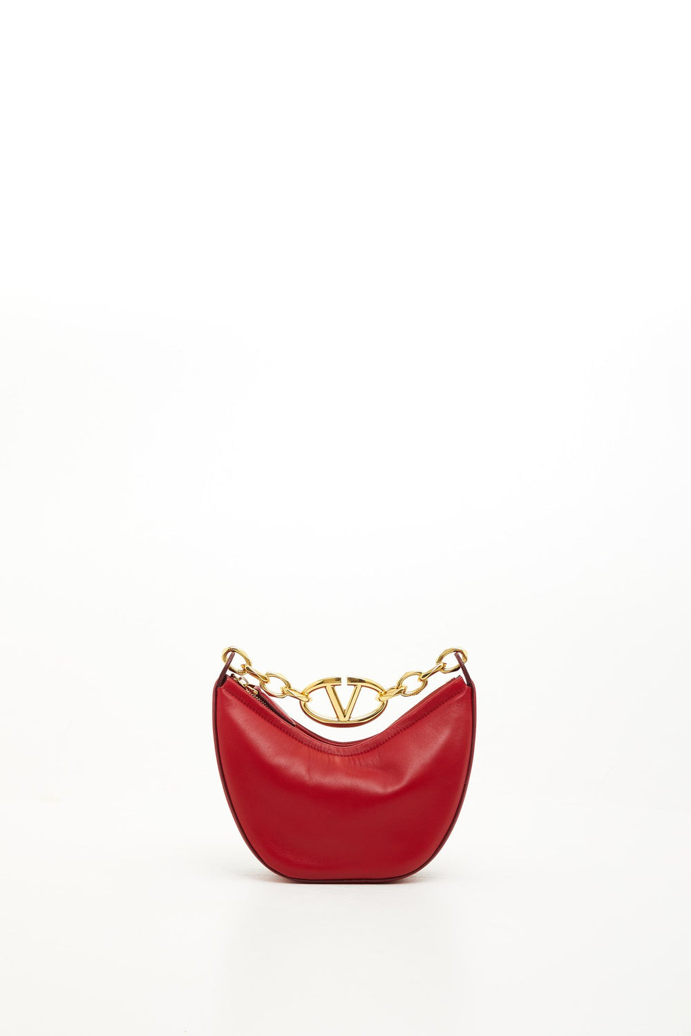 Mini Hobo Vlogo Moon Bag In Nappa Con Catena