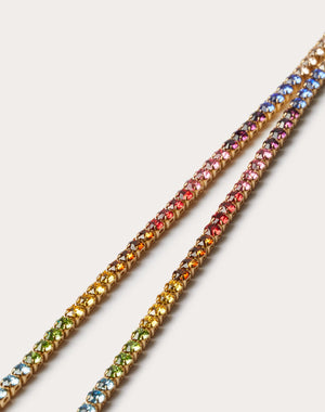 Collana Valentino Garavani Rainbow In Metallo E Cristalli