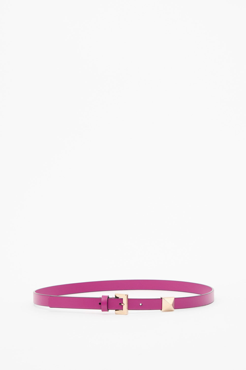 CINTURA SIDE STUD IN VITELLO LUCIDO 15 MM