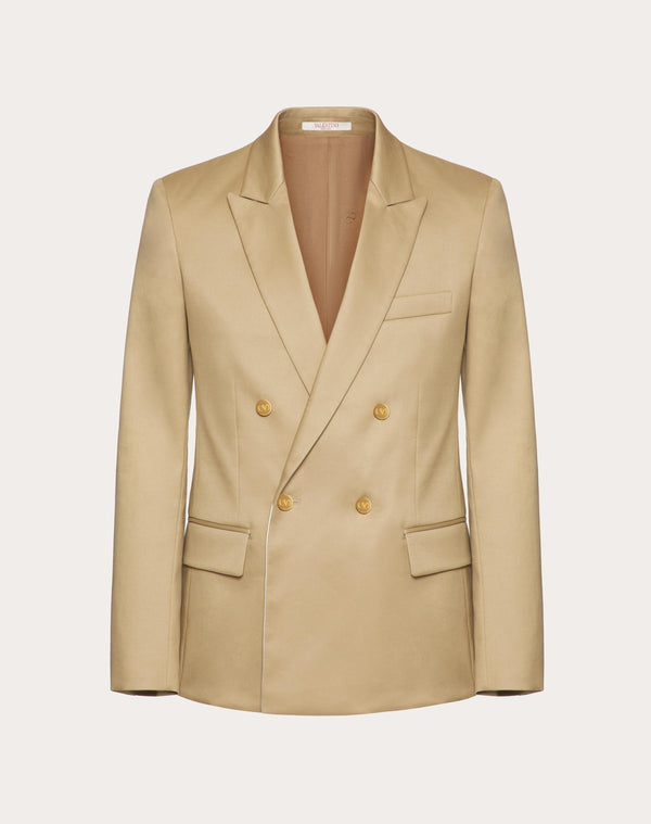 Giacca Doppiopetto In Cotone