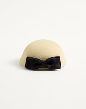 Cappello Vlogo Signature In Tessuto Lapin E Fiocco In Raso
