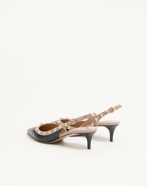 DÉCOLLETÉ SLINGBACK ROCKSTUD IN VITELLO 50MM