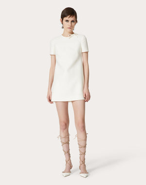 Abito Corto In Crepe Couture 