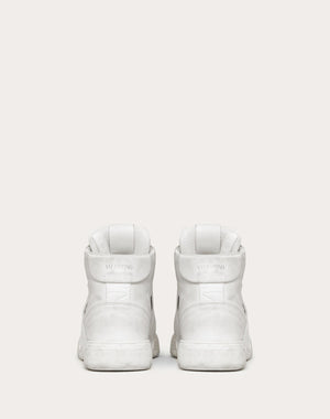 Sneaker Mid-Top Vl7N In Vitello E Nastri