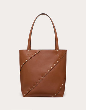 Borsa Shopping Valentino Garavani Valentino Garavani Rockstud Wispy In Vitello 