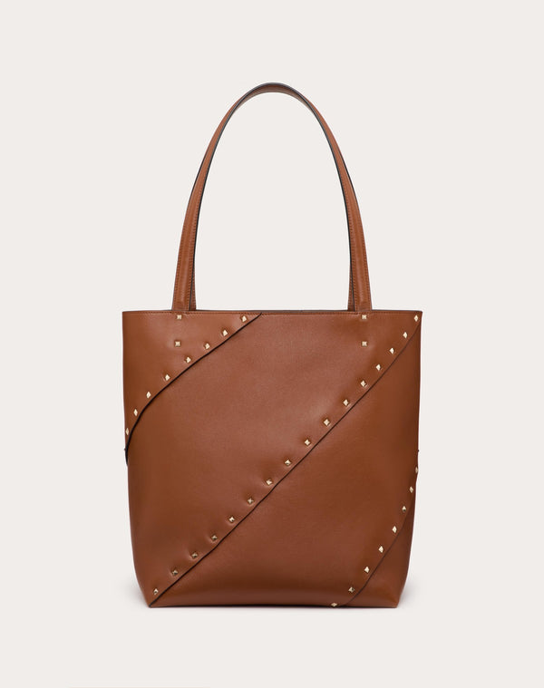 Borsa Shopping Valentino Garavani Valentino Garavani Rockstud Wispy In Vitello 
