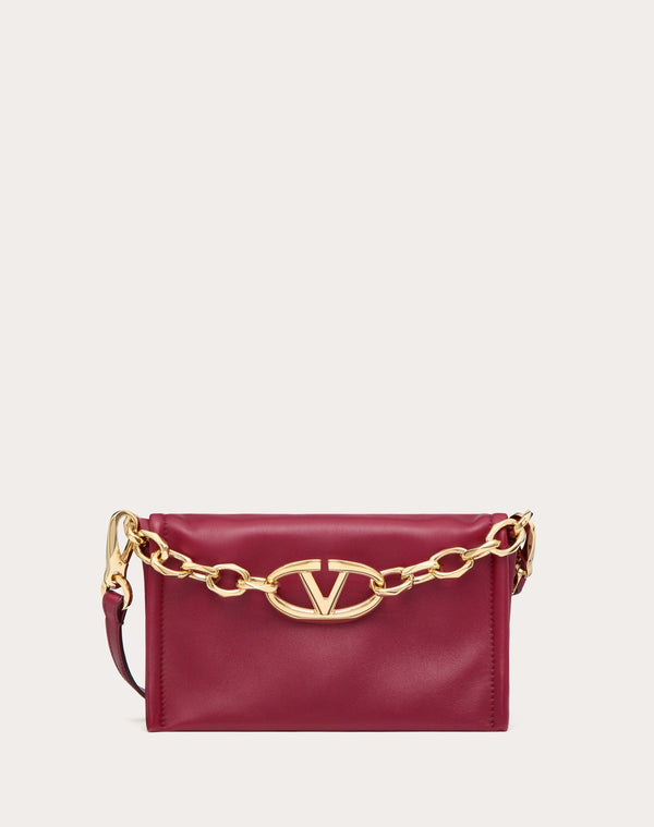 Clutch Vlogo Chain In Nappa Con Catena