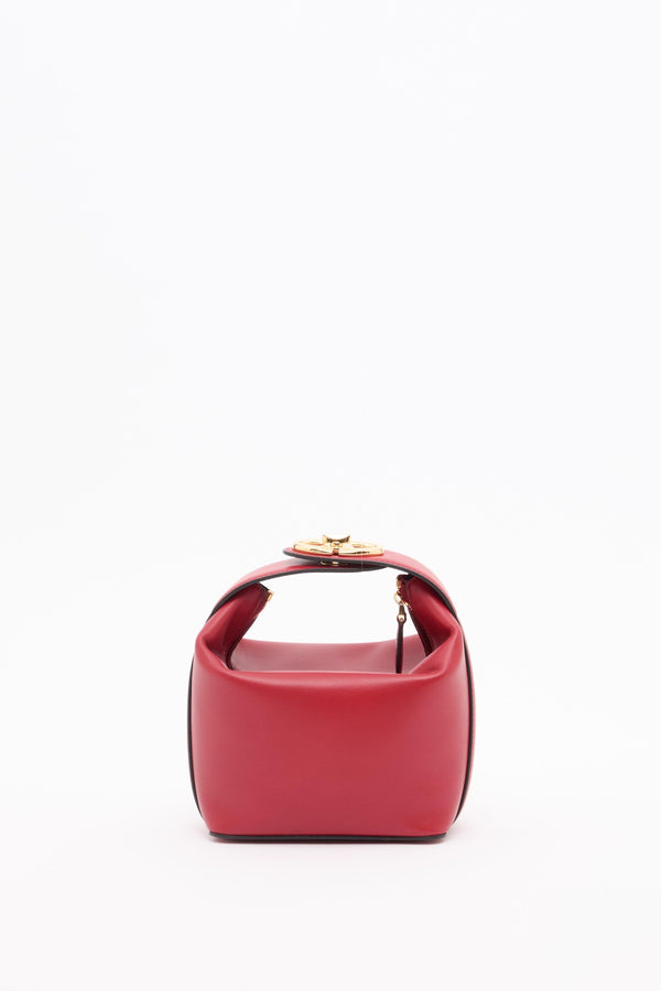 MINI BORSA A MANO VLOGO THE BOLD EDITION IN NAPPA