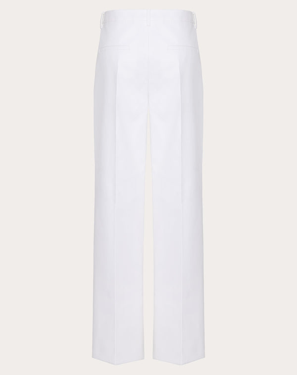 Pantalone In Compact Popeline 