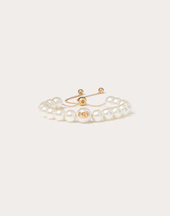 Bracciale Vlogo Signature In Metallo E Perle In Resina