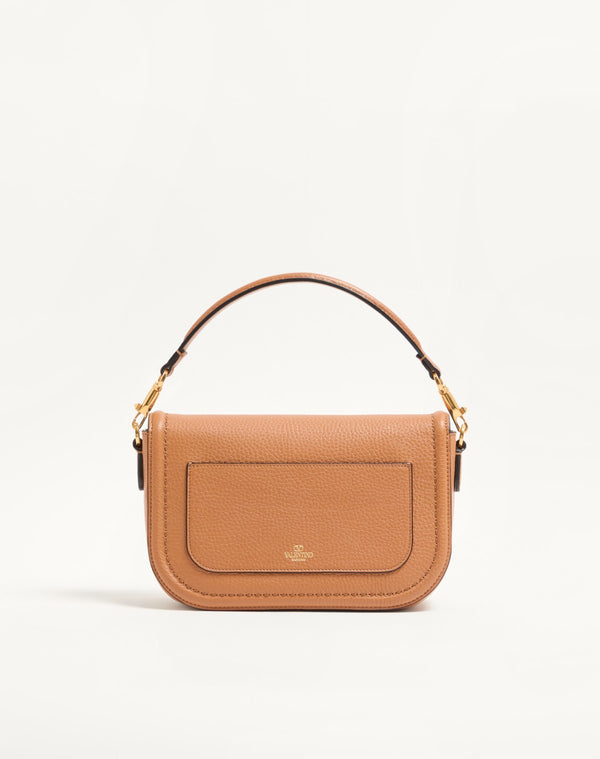Borsa A Spalla Valentino Garavani Alltime In Vitello Granato Con Tracolla In Nastro Ricamo Cherryfic