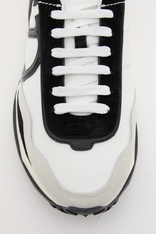 SNEAKER NETRUNNER IN TESSUTO E PELLE SCAMOSCIATA