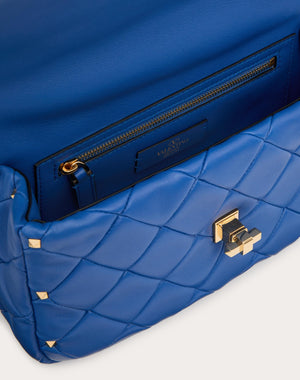 Borsa Valentino Garavani Rockstud Spike In Nappa Patchwork 