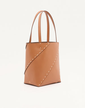 BORSA SHOPPING VALENTINO GARAVANI ROCKSTUD WISPY IN VITELLO 
