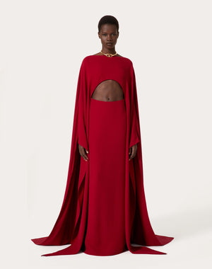 Abito Lungo In Cady Couture 