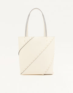BORSA SHOPPING VALENTINO GARAVANI ROCKSTUD WISPY IN VITELLO 