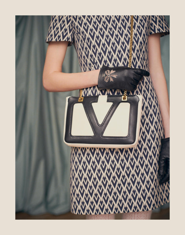 Abito Corto In Jacquard Toute La V 